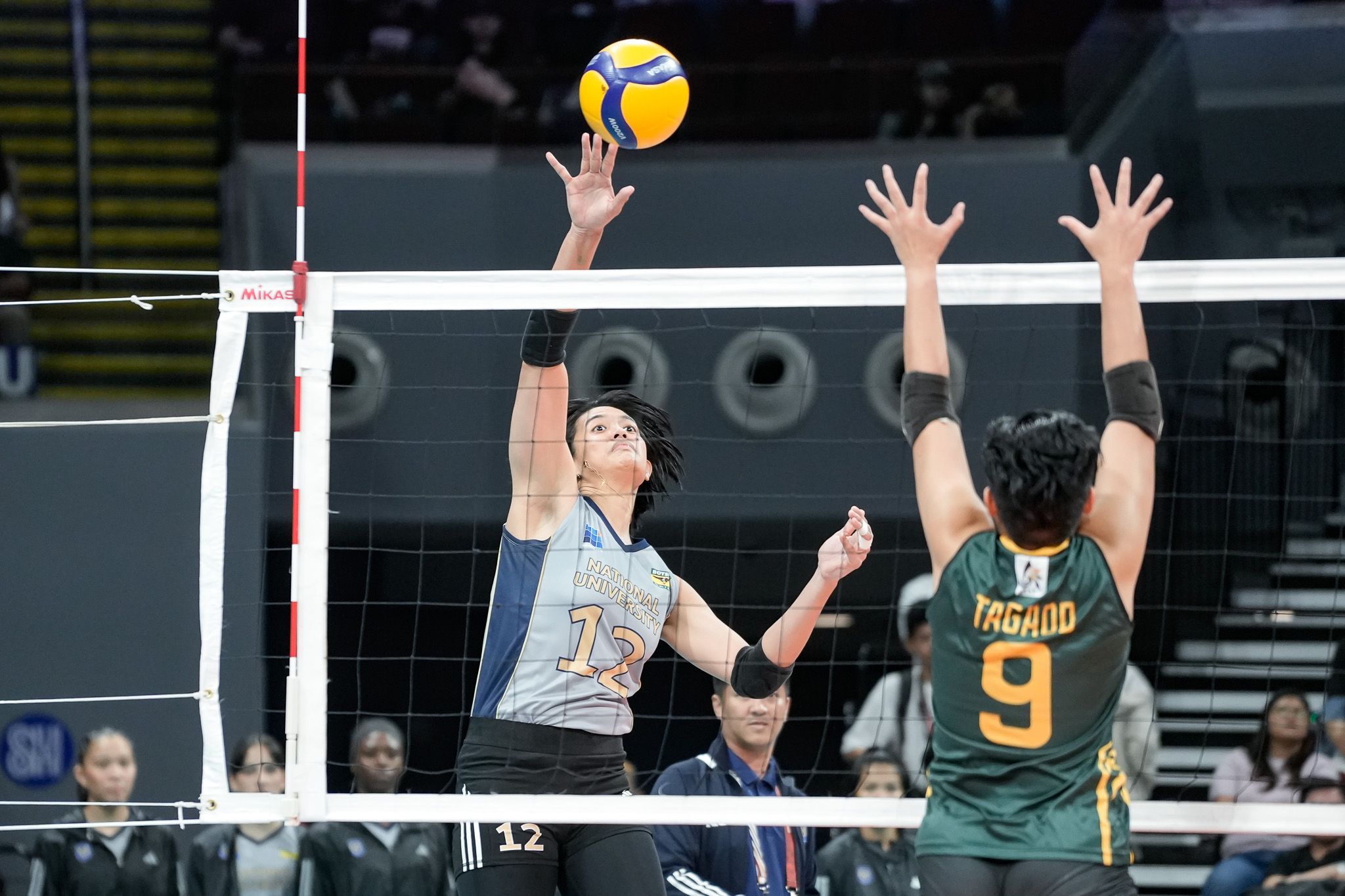 Alyssa Solomon in action for National University against Far Eastern University in their UAAP Season 87 women’s volleyball clash. Photo from UAAP Media.